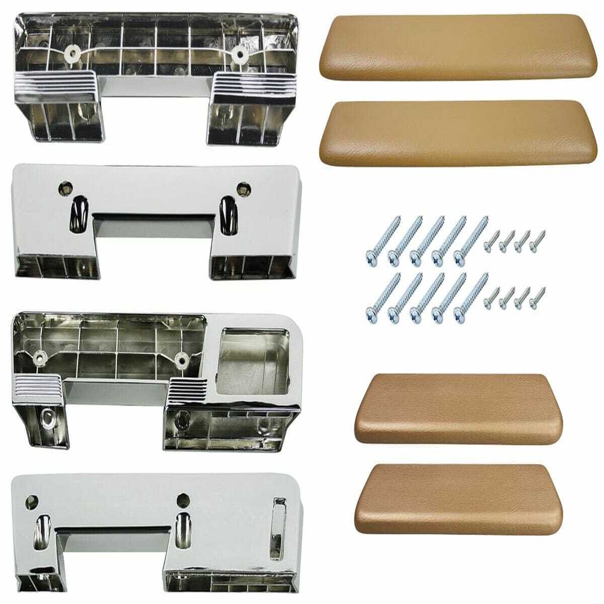 Armrest Kits for 1965-1967 Buick Chevrolet Metallic Red Front and Rear