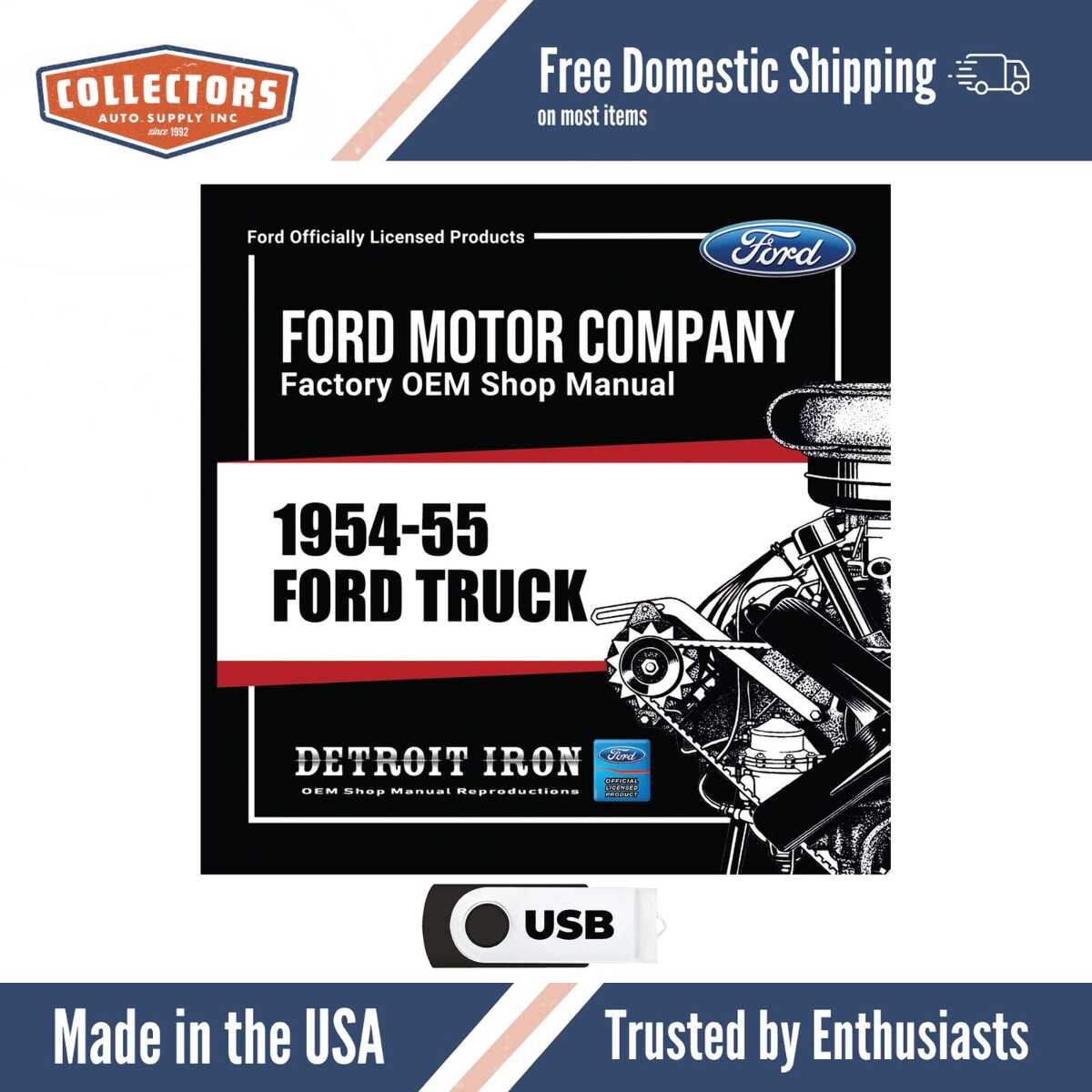 Digital Shop Manual and Resources for 1954-1955 Ford Truck