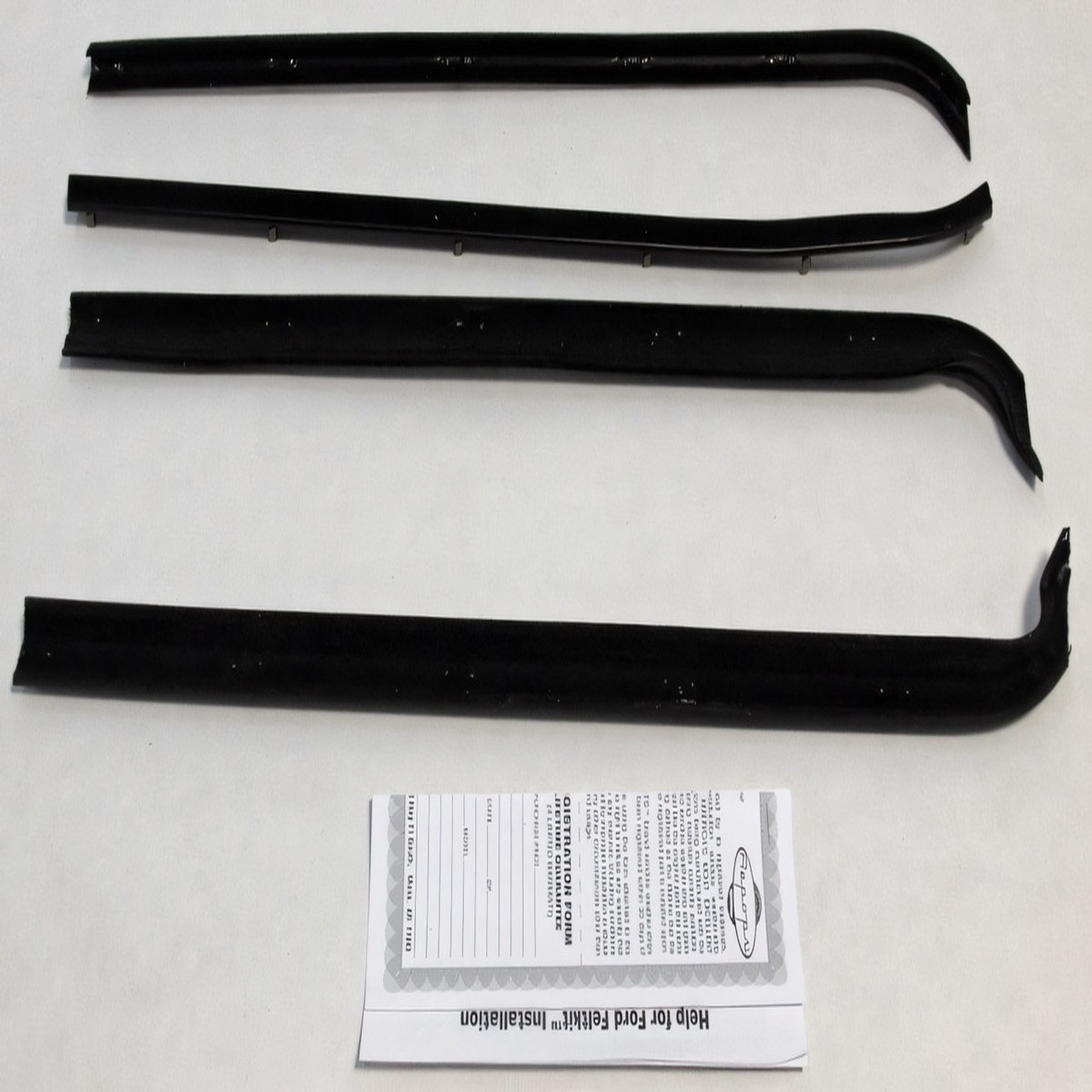 Window Sweeps Felt Kit for 1973-1979 Ford Truck 2 Door Pick Up InnerOuter Side