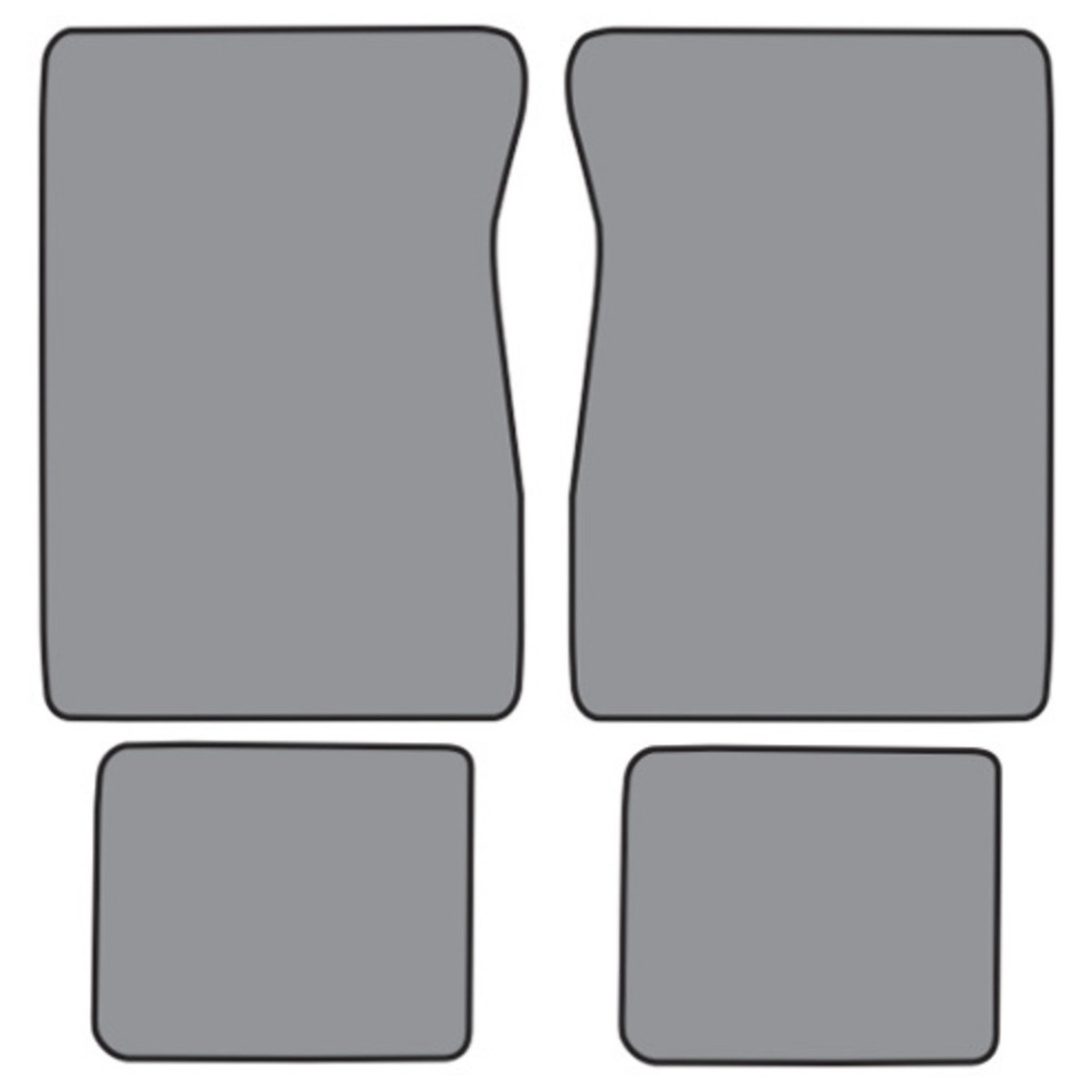 Floor Mats for 1974 GMC K25K2500 Crew Cab Cutpile 4Pc