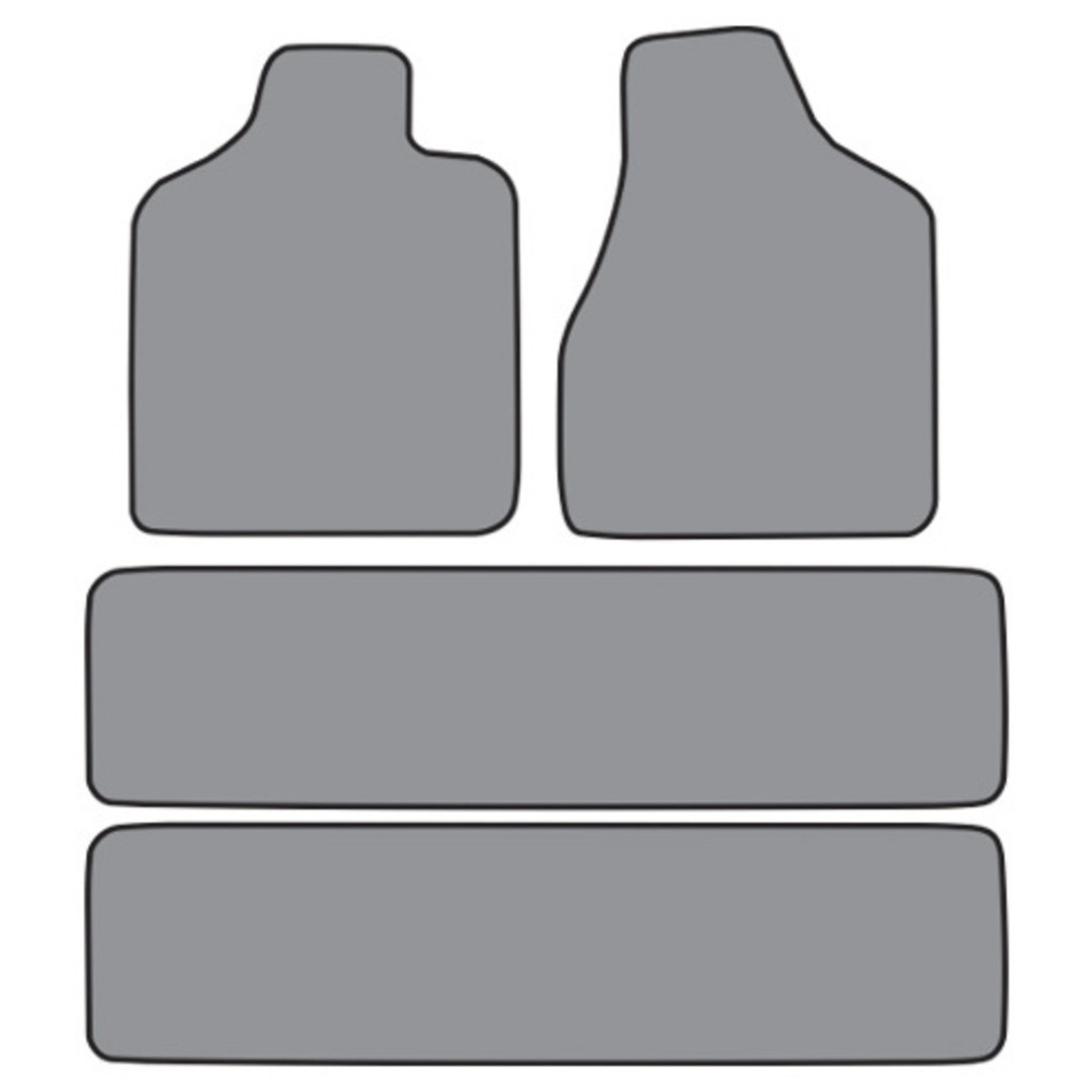 Floor Mats for 96-00 Plymouth Grand Voyager Frts Rr Runners Cutpile 4Pc
