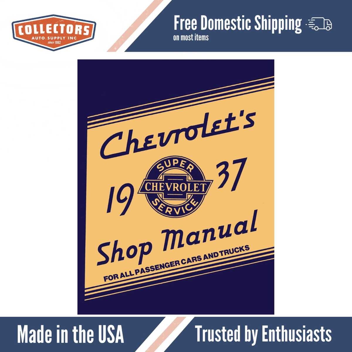 Service Manual for 1937 Chevrolet Car and Truck