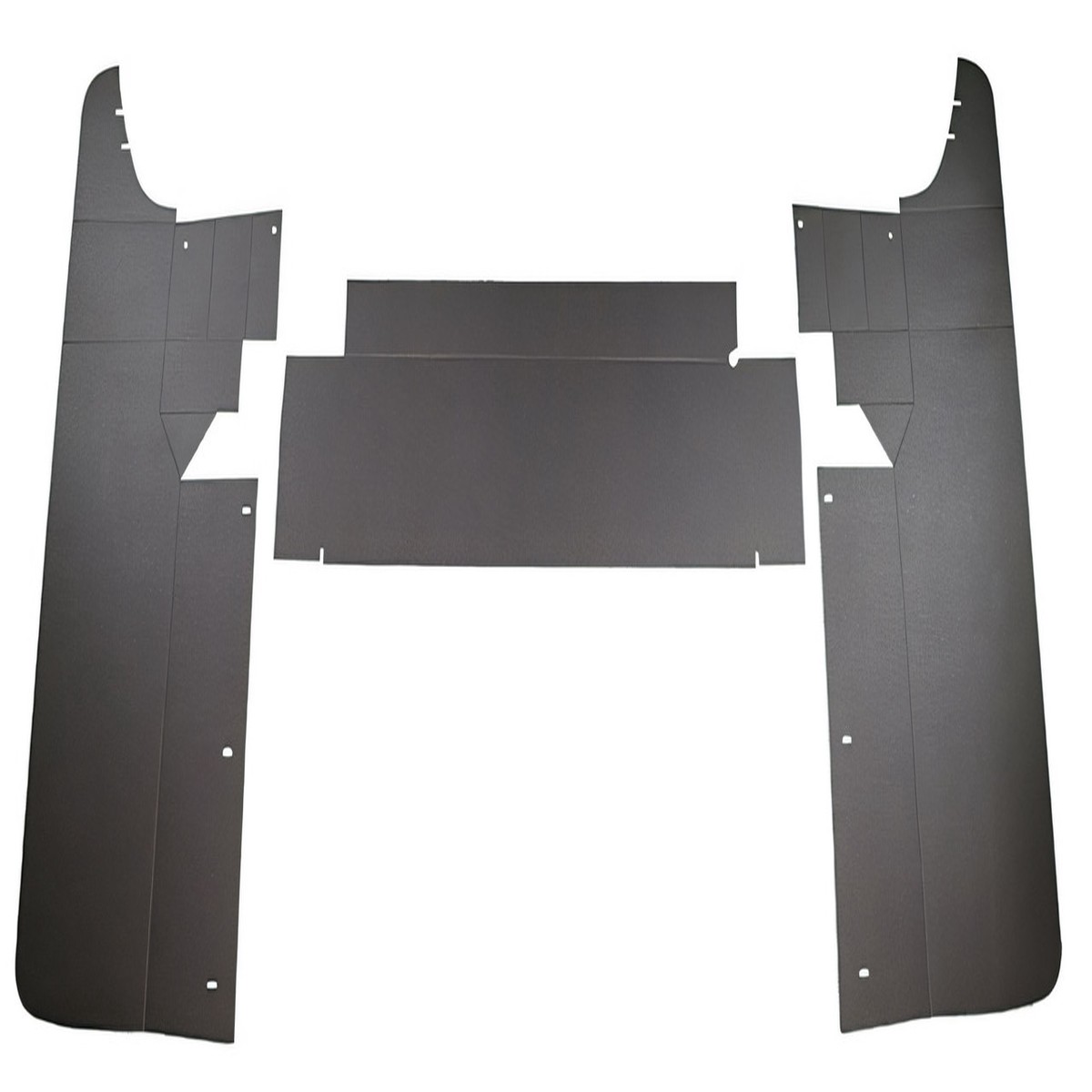 Trunk Side Panel Board for 1961 Ford Starliner Rear Black