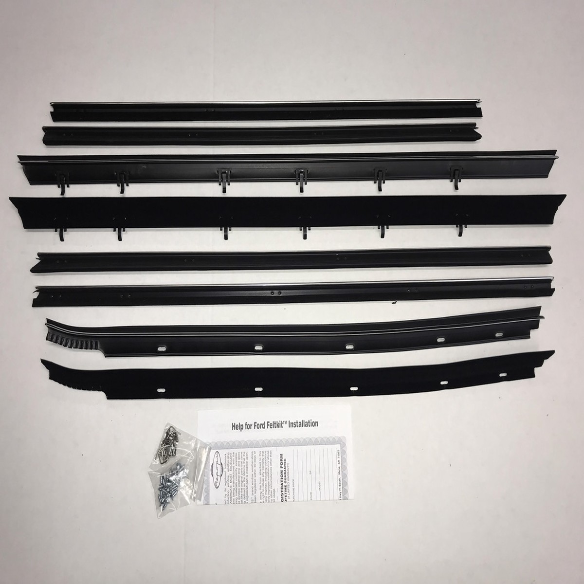 Window Sweeps Felt Kit for 1972-78 Ford Torino Montego Cougar LTD II Wagon