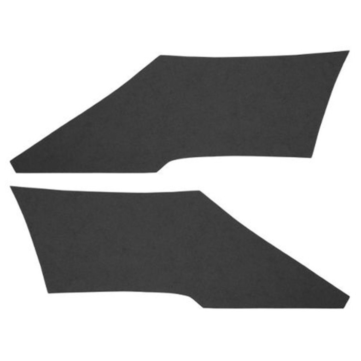Interior Trim Sail Panels for 1970-1972 Oldsmobile Cutlass Supreme 2 Door Hardtop CardboardFiberboard Non-Perforated Black Non Perforated Vinyl