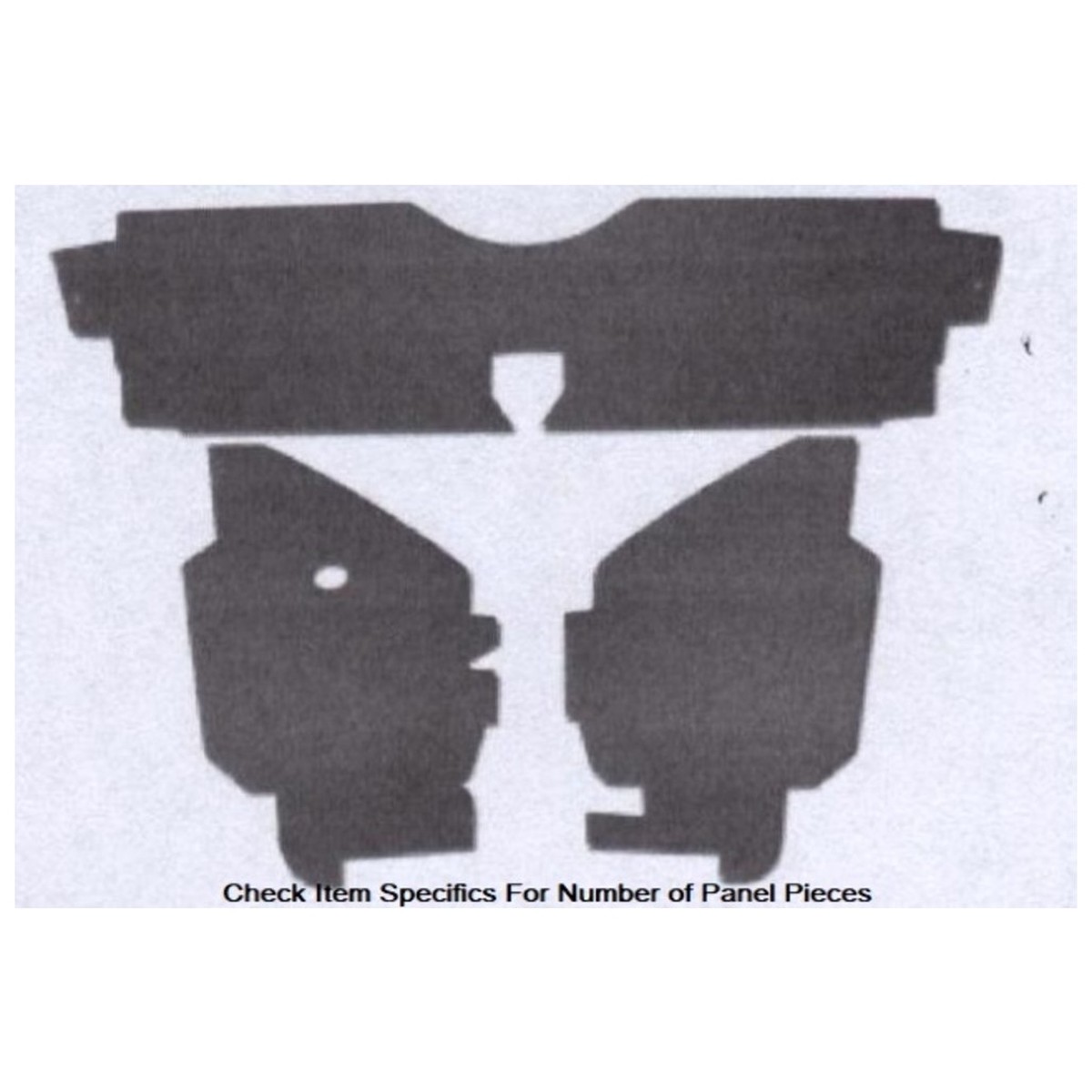 Side Panels Double Black Panelboard 4 Piece for 1975-1980 Granada Made in USA