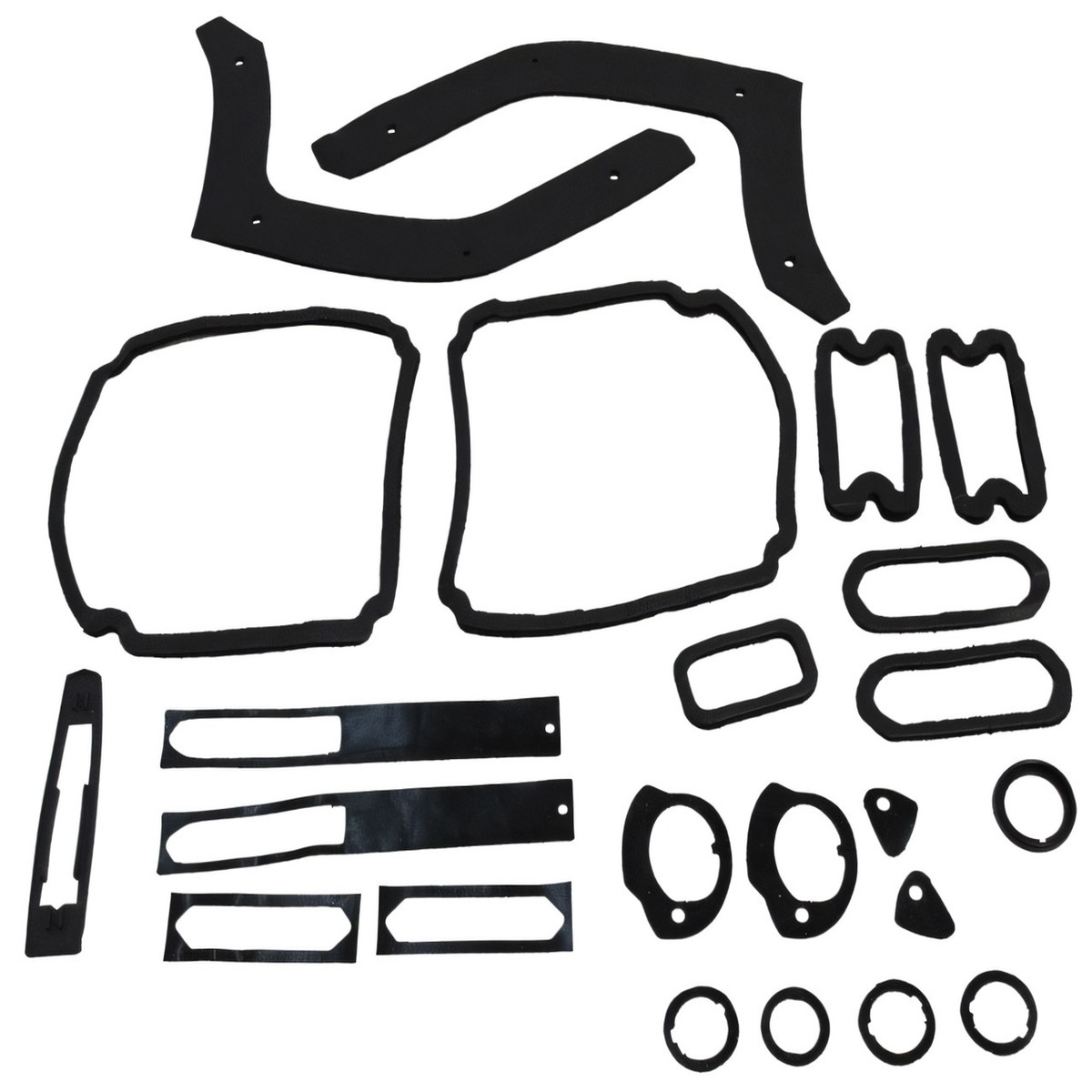 Body Gasket Kit Weatherstrip Seal for 1969 Chevelle El Camino Black 23 pieces