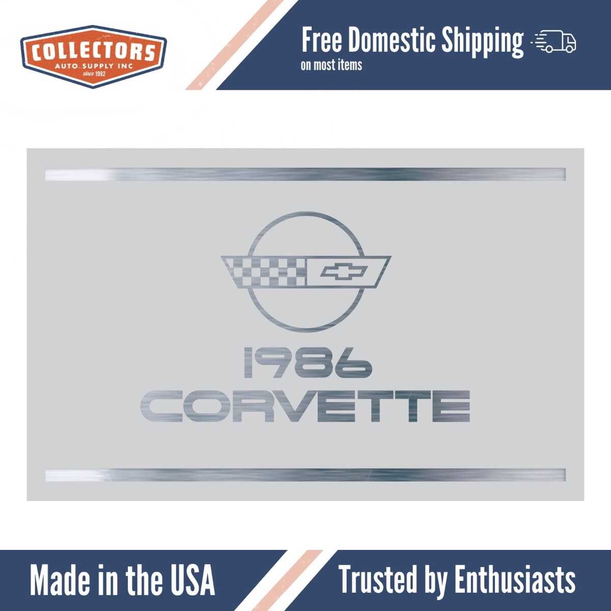 1986 Corvette Owners Manual