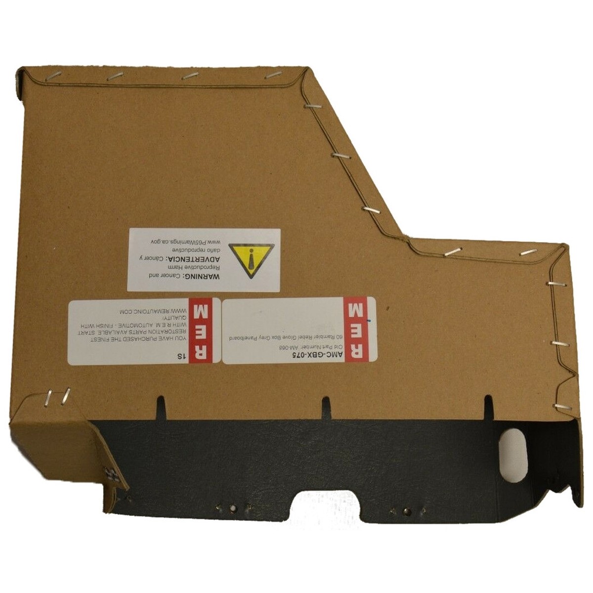 Glove Box Liner Insert for 1960 AMC Rambler Gray Front Right 1 Piece