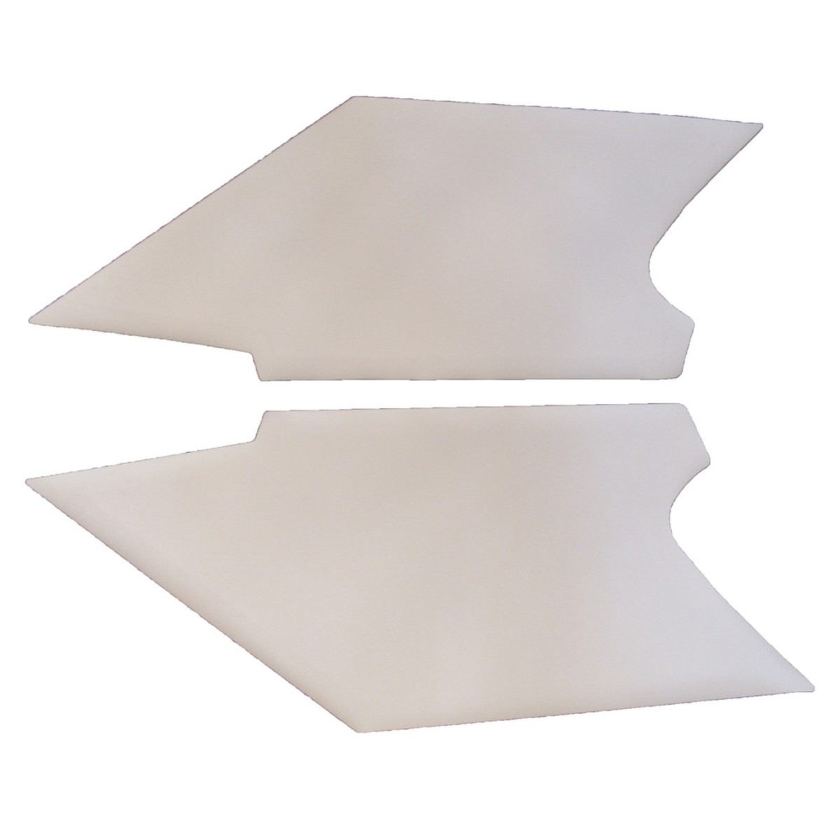 Interior Trim Sail Panels for 1971-1974 Dodge Charger 2 Door Hardtop CardboardFiberboard Non-Perforated Black Non Perforated Vinyl