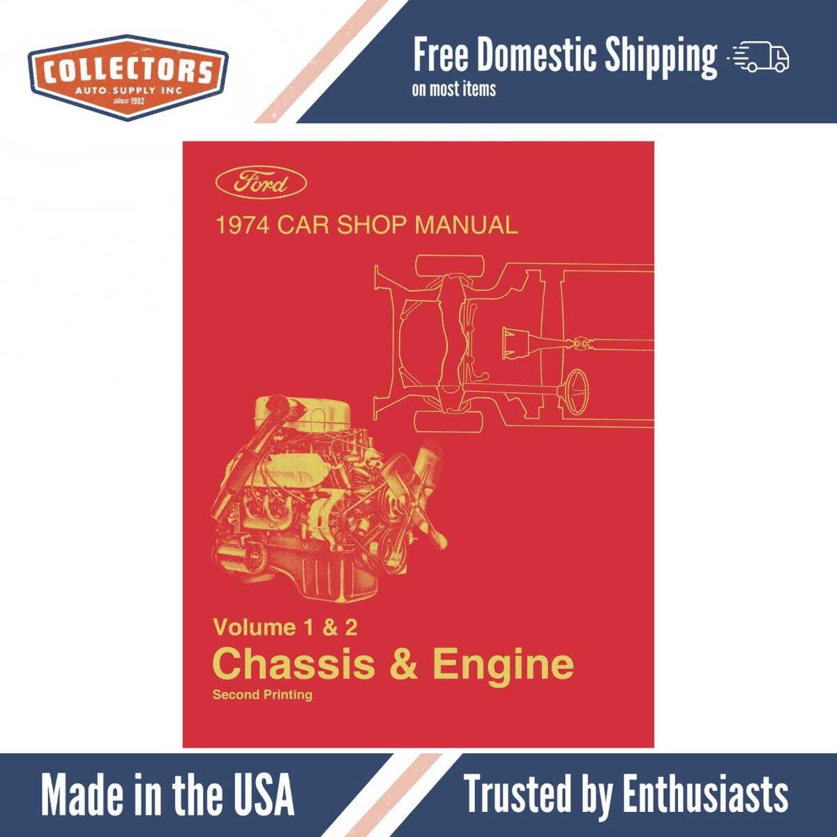 Service Manual for 1974 Ford and Lincoln and Mercury (5 Vol)