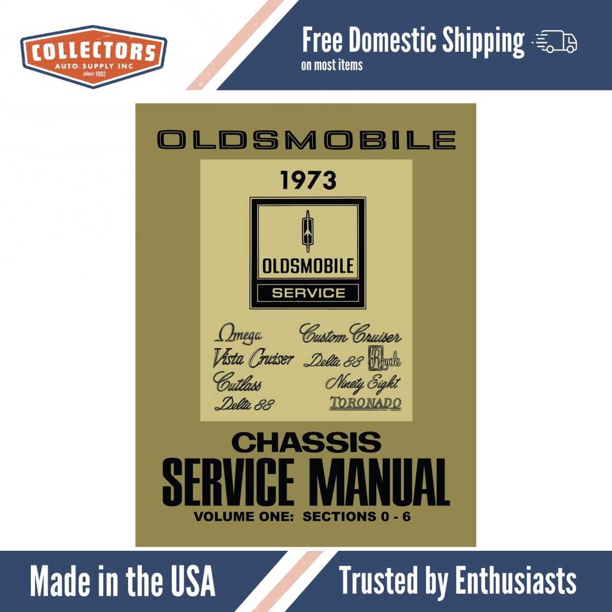 Service Manual for 1973 Oldsmobile