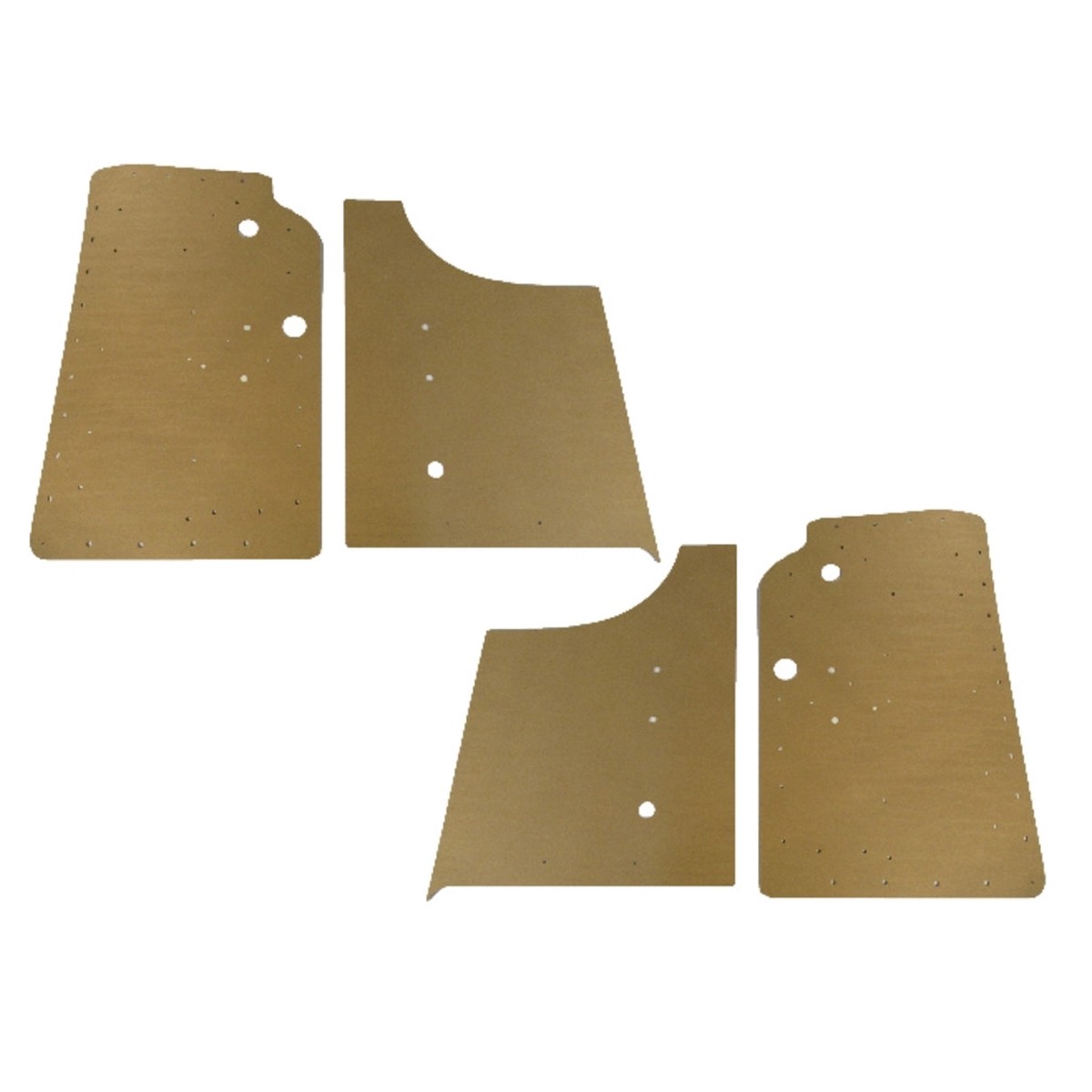 Interior Side Panel Backer Board 4pc for 1952-54 Ford Customline Mainline 2Dr