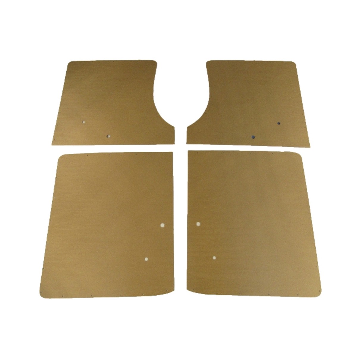 Interior Side Panel Backer Board for 1951-1952 Cambridge Cranbrook 4 Door 4pc