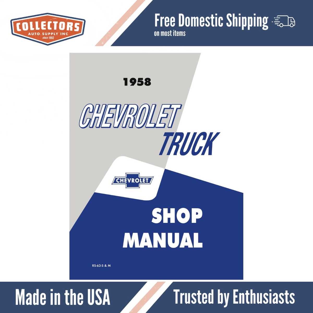 Service Manual for 1958 Chevrolet Truck
