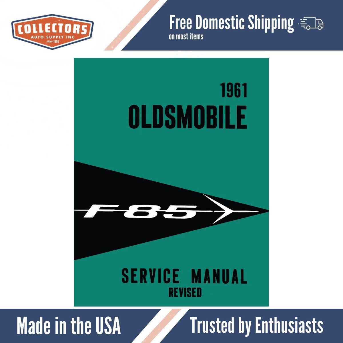 Service Manual for 1961 Oldsmobile F-85