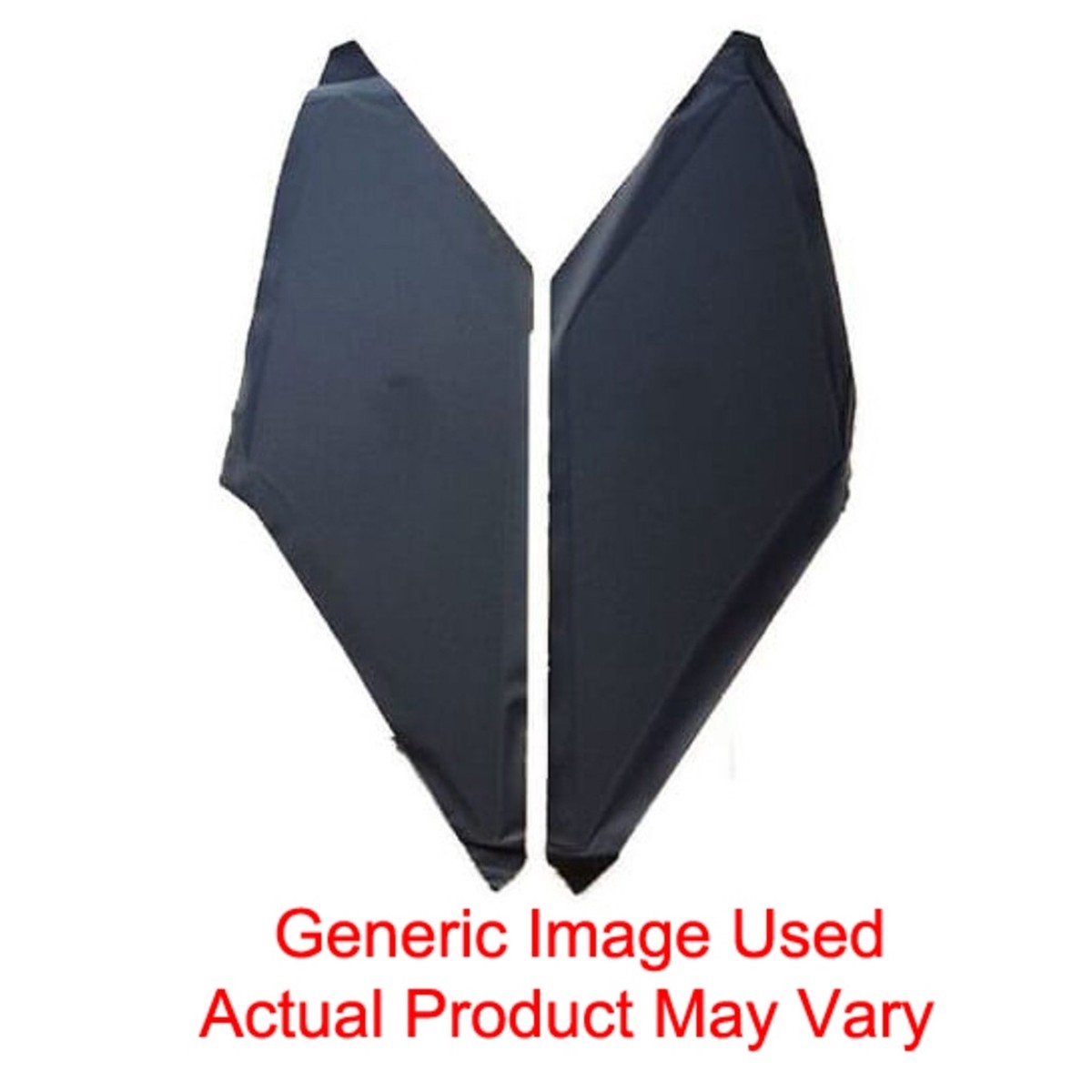Interior Trim Sail Panels for 1970-1972 Oldsmobile Cutlass 2 Door Hardtop Basket Weave Black
