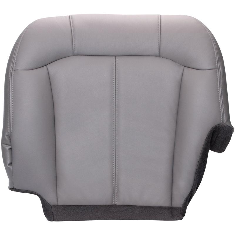2000 - 2002 Chevrolet Suburban - Driver 40 Portion Bottom Seat Cover - Medium Dark Pewter with Graphite Carpet - All Vinyl