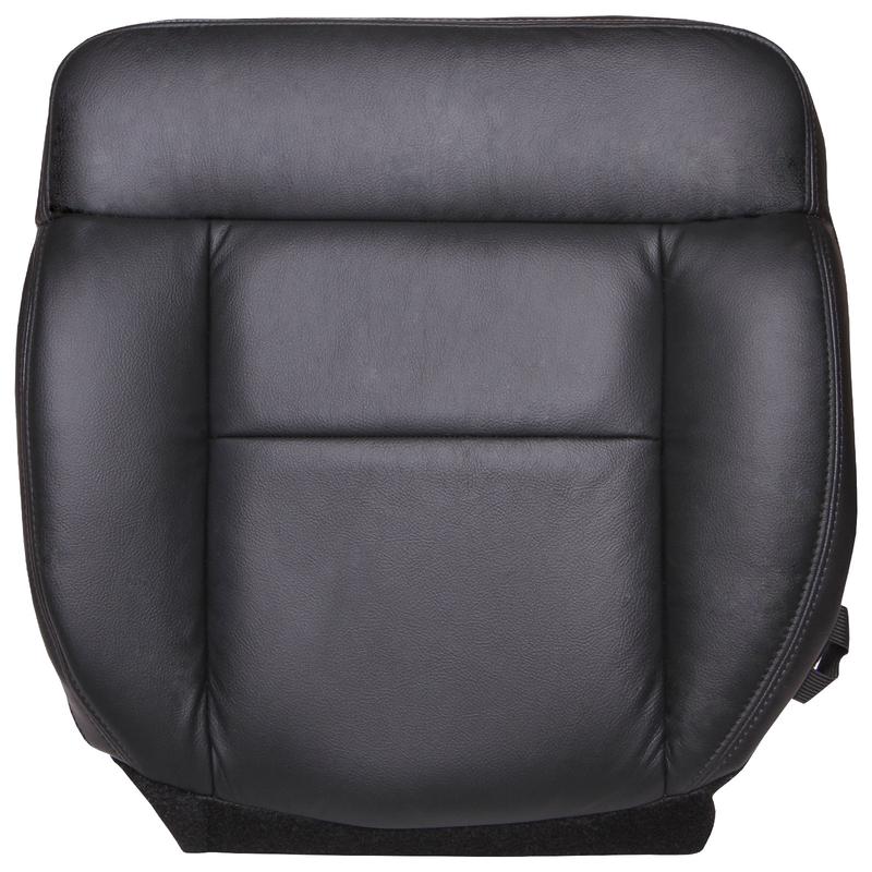 2004 - 2008 Ford F150 Lariat Super Crew - Driver Side Bottom Seat Cover - Bucket or 40/20/40 Seats - Ebony - All Vinyl - P7