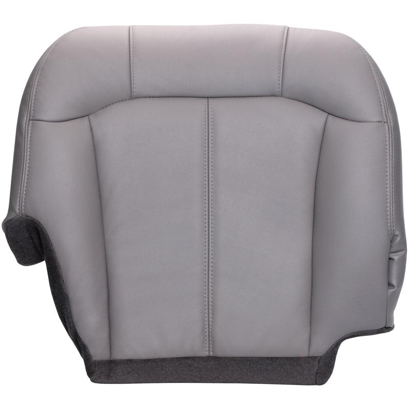 2000 - 2002 GMC Sierra 1500 Extended Cab - Passenger 40 Portion Bottom Seat Cover - Medium Dark Pewter with Graphite Carpet - All Vinyl - P1CH