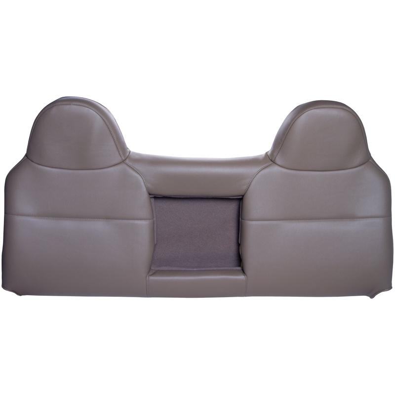 2009 - 2010 Ford F550 XL Crew Cab - Bench Top Cover with Fold Down Armrest Cover - Graystone - OEM Material - (All Vinyl) - Vinyl without Pocket on Back